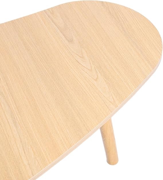 Coffee Table Small Modern Side Table,Mid Century Center Table for Small Space,Sofa End Tables,Tea Tables with Wood Frame for Living Room,Office Wooden Color