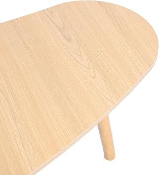 Coffee Table Small Modern Side Table,Mid Century Center Table for Small Space,Sofa End Tables,Tea Tables with Wood Frame for Living Room,Office Wooden Color