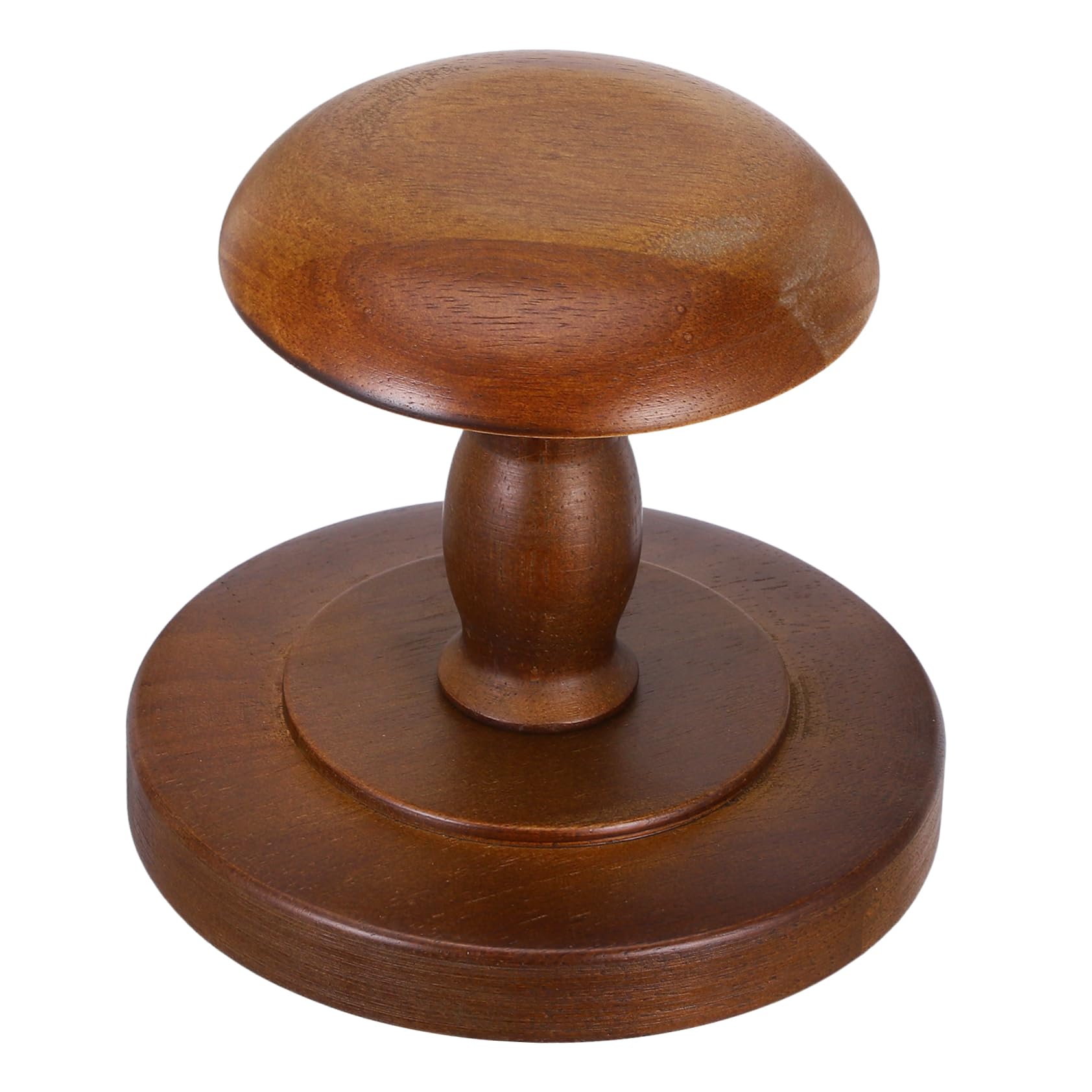 INOOMP Perchero para Sombreros de Sobremesa Pequeño, Sombrerero de Madera Vintage, Soporte Resistente de Escritorio, Preserva la Forma, Organizador Compacto para Gorras y Pelucas,