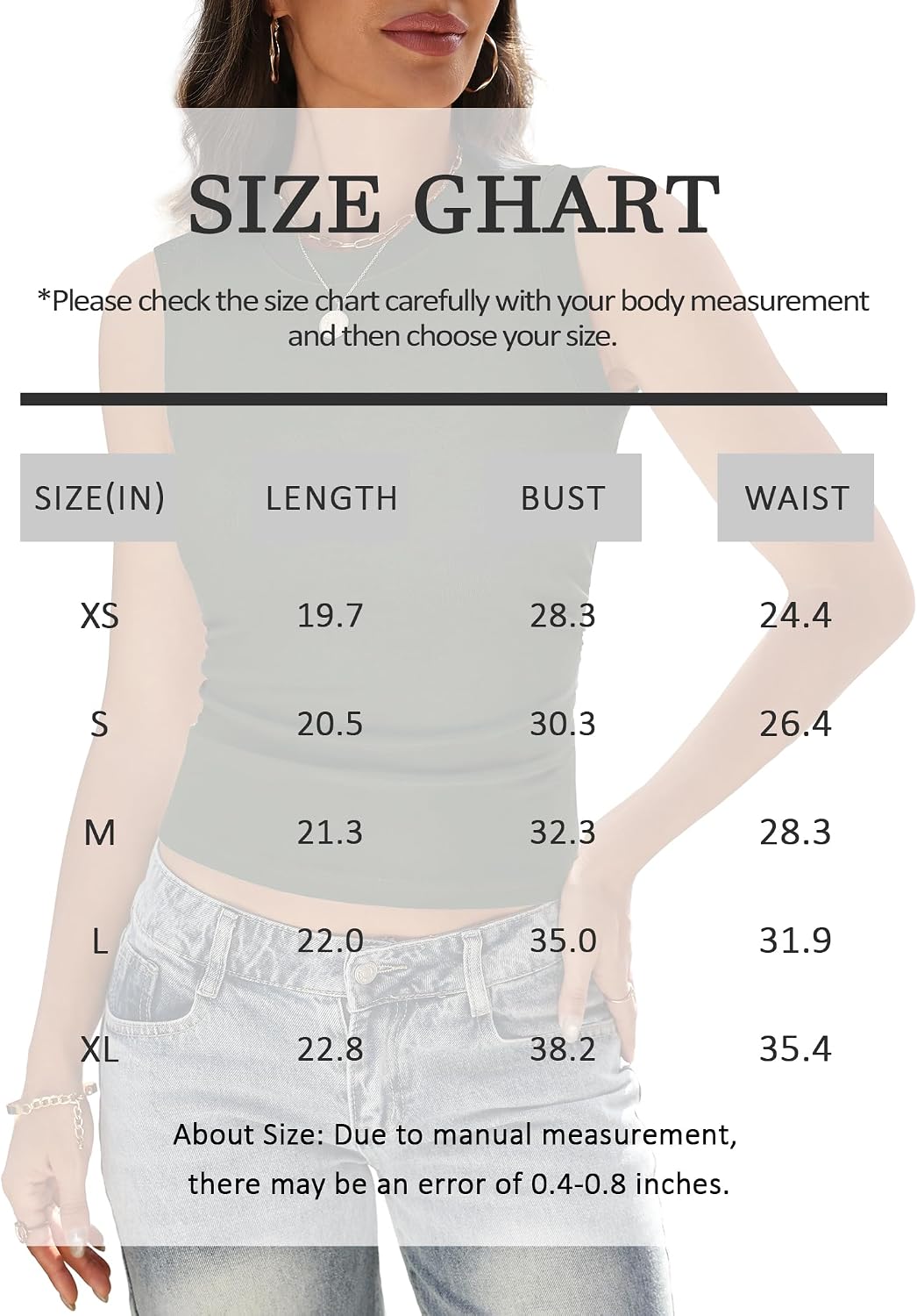 Womens High Neck Ribbed Tank Tops 2026 Summer Slim Fitted Basic Casual Ruched Sleeveless Tee Shirts