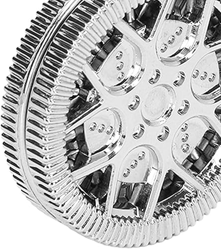 Miniatura 8 de Alomejor Juguete deslizante magnético para aliviar la ansiedad y el estrés, portátil y exquisito con patrón de cubo hueco para oficina y viajes en