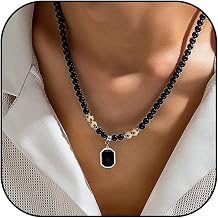 YANCHUN Necklace for Men Puka Shell Necklaces Men Jewelry Gifts Surfer Mens Necklace Beaded Choker Beach Jewelry Gift for Dad Son Husband Summer Beach Accessories