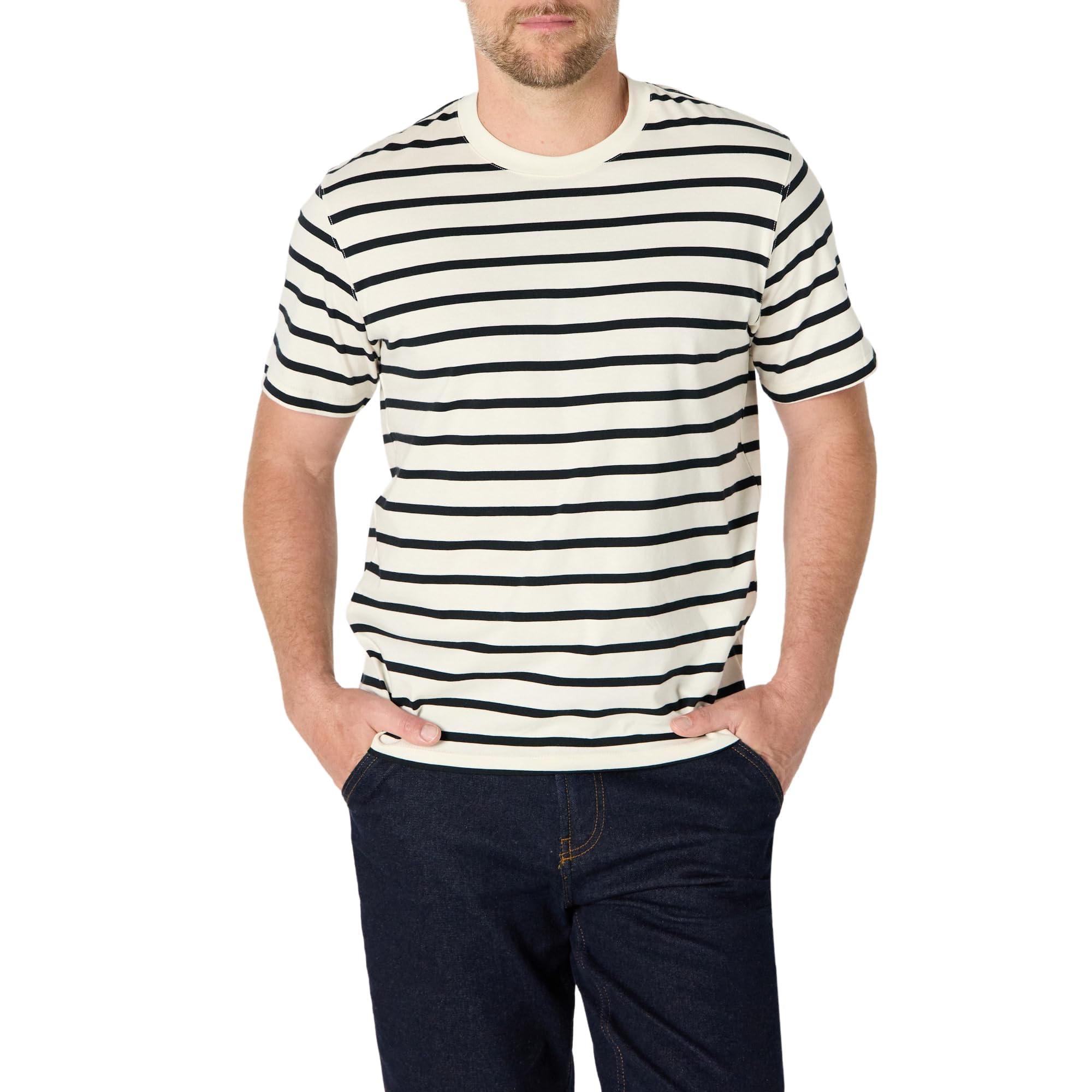 Men's Relaxed Fit Cotton Jersey T-Shirt, Soft Fabric