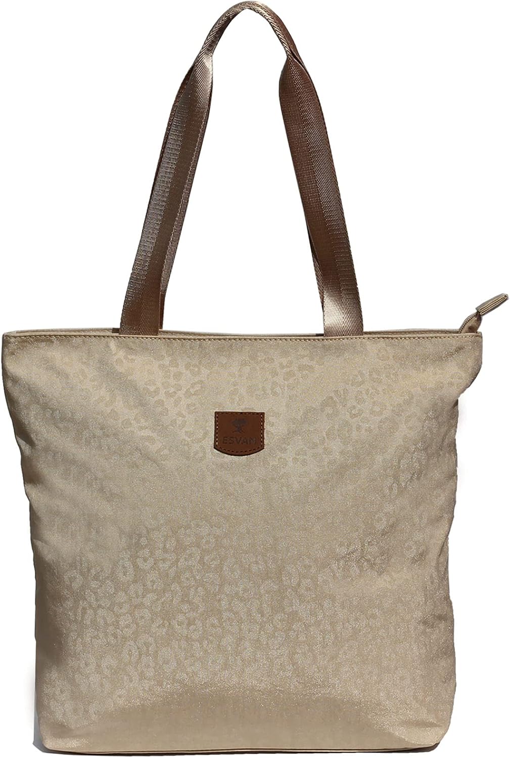 ESVAN Original Floral Tote Bag Shoulder Bag for Gym Hiking Picnic Travel Beach