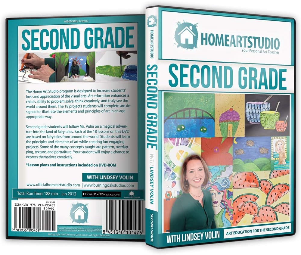 Home School Art Studio Program DVD with Lindsey Volin 2nd Grade