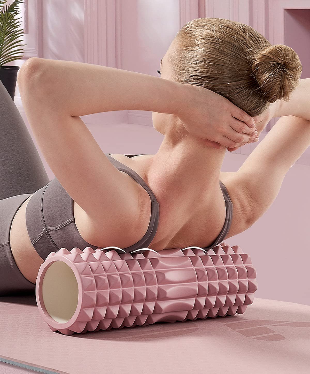 Wolpin Massage Roller High-Density Foam Roller forDeep Tissue Massage and Body Pain Exercise in Gym, Foam Roller for Stretching, Back Pain & Leg Muscle Recovery Fitness (30 cm) Wolpin Massage Roller High-Density Foam Roller forDeep Tissue Massage and Body Pain Exercise in Gym, Foam Roller for Stretching, Back Pain & Leg Muscle Recovery Fitness (30 cm)