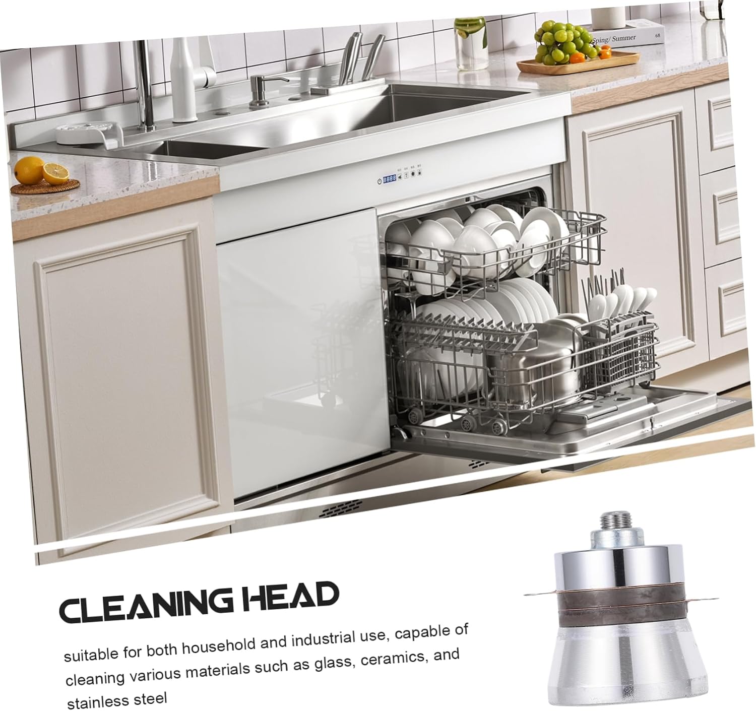 GLEAVI Advanced Dishwasher Cleaning Machine Industrial Ultrasonic Cleaner Perfect for Glass Ceramic Stainless Steel Save Water Energy