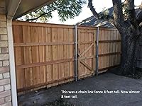 Vista 2 de Extensión de poste de metal, extensor de valla (paquete de 2) y accesorios (kit de 12 piezas) de 2-3/8 pulgadas de diámetro x 18 pulgadas