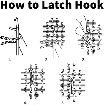 Herrschners Water Dragon Latch Hook Kit