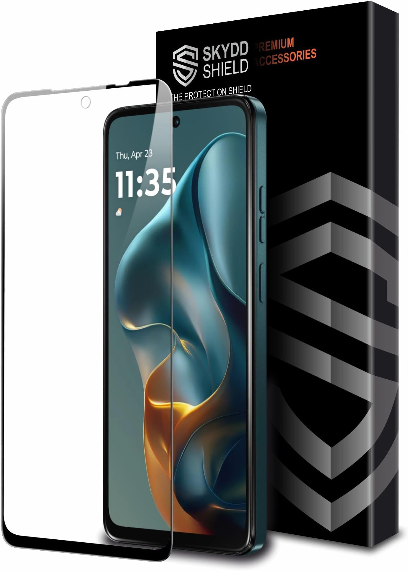 Military-Grade Gorilla Tempered Glass For Motorola G05 4G and Motorola E15 (6.67 Inch) With Installation Kit | Edge to Edge Coverage | Black