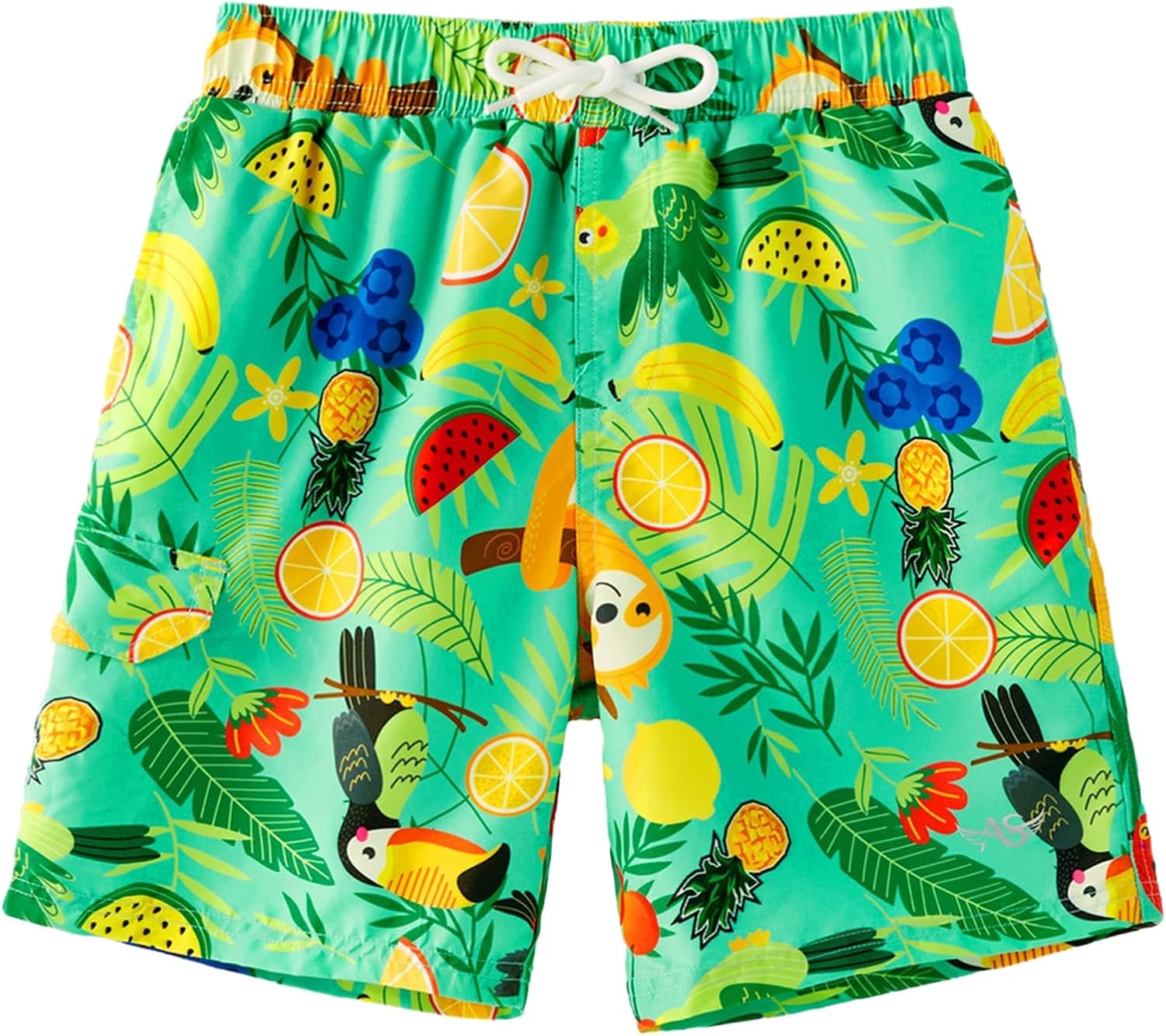 Angel season Boys Swim Trunks with UPF 50+ Kids Board Shorts Quick Dry Youth Swimsuit Teen Boy Swimwear Sizes 7-14 Years