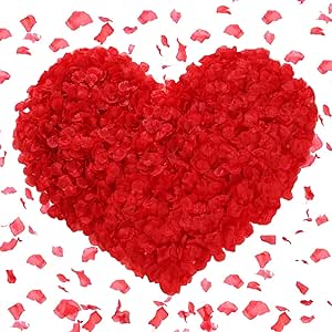 Lot De 1200 Pétales De Rose Artificiels Pour La Saint-Valentin, Mariage