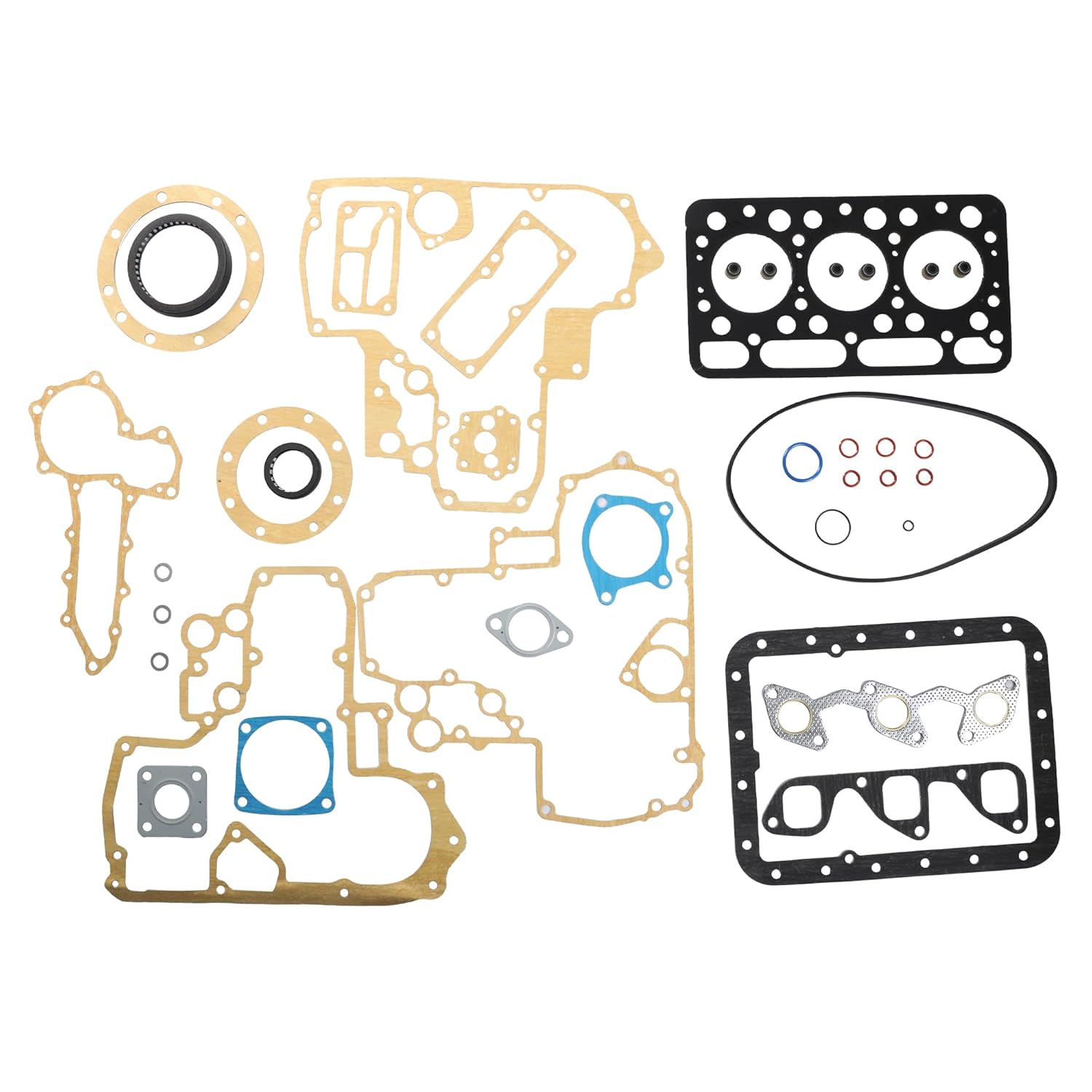 Full Gasket Kit Set with Head Gasket Fit for Kubota DH1101 D1101 D1102 Engine L2201 L2000 L245 L245DT L245C Tractor