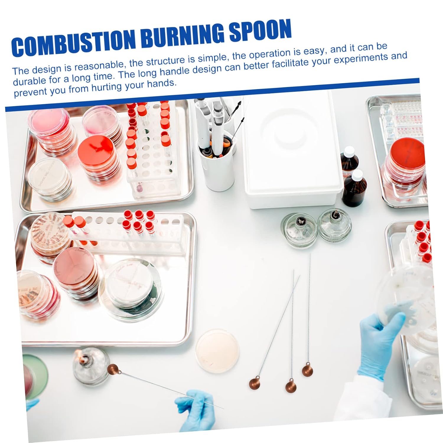 Pcs Teaching Instrument Combustion Spoon High-Temperature Resistance Easy to Use for Laboratory Supplies