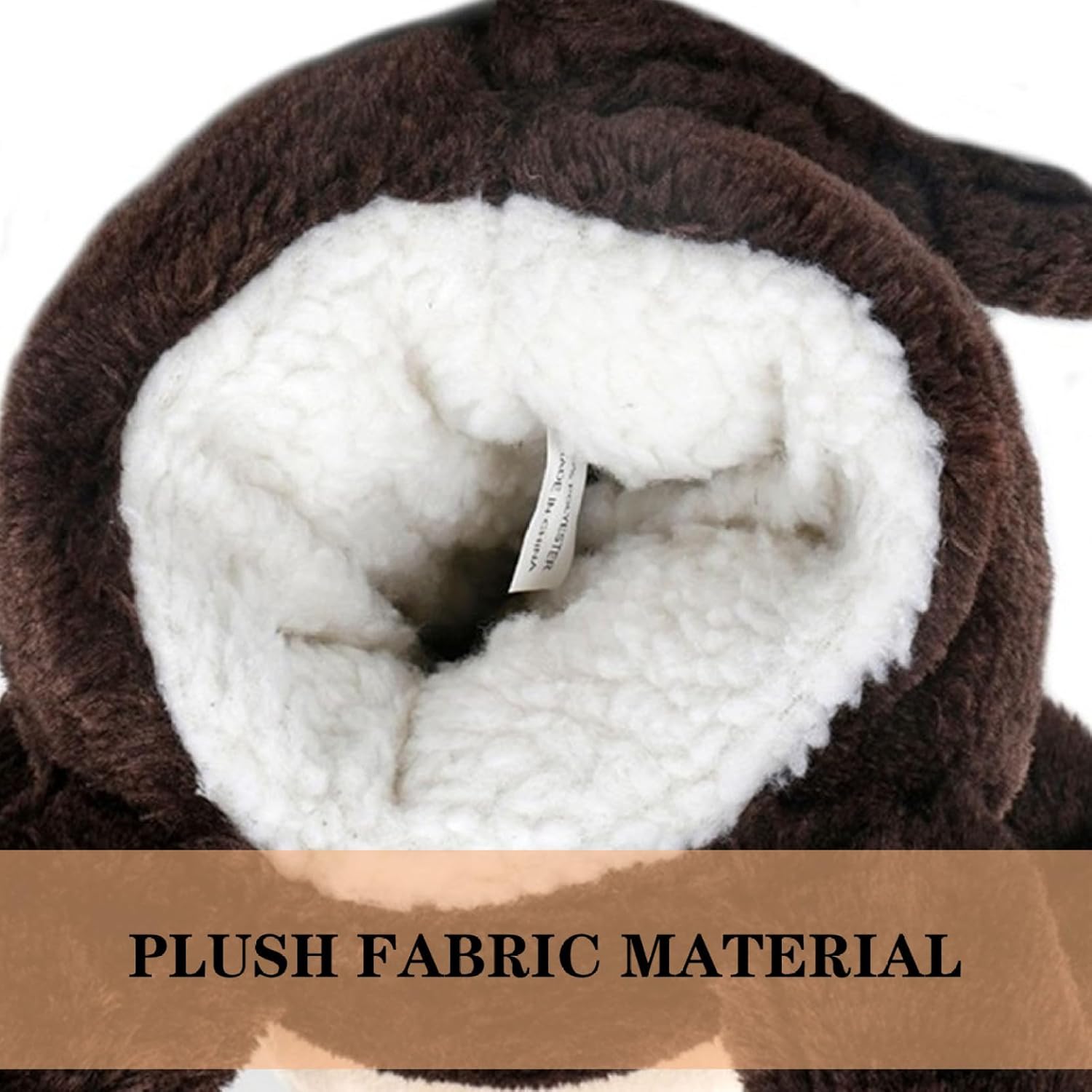 Golf Club Head Cover Cartoon Monkey-Shaped Golf Head Covers Plush Driver Headcover Protective Decorative 14x14 Inch Club Covers Cute for Women & Men &1