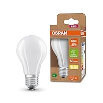 OSRAM LED a risparmio energetico, lampadina smerigliata, E27, bianco caldo (3000K), 2,5 watt, sostituisce lampadina da 40W, altamente efficiente e a risparmio energetico, confezione da 6