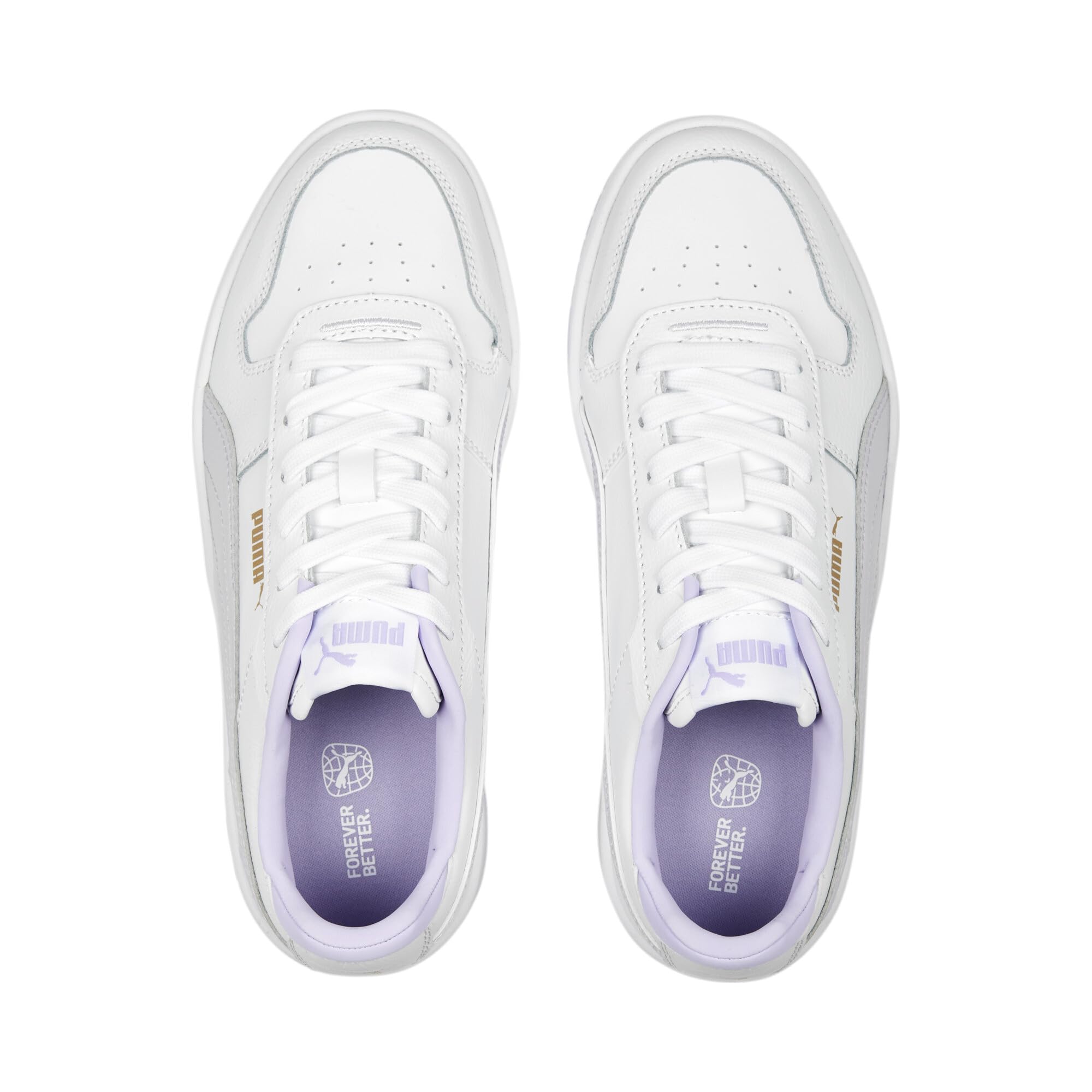 PUMA Damen Carina Street Sneaker, Black Rose Gold White Metallic, 42 EU
