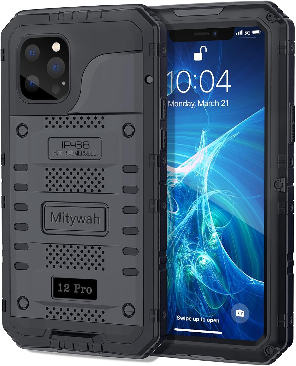 Mitywah Waterproof Case for iPhone 12 Pro, Heavy Togo Ubuy