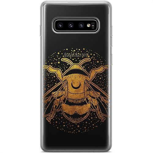 Miniatura 62 de Mertak Funda compatible con Samsung Galaxy S25 Ultra S24 S23 FE 5G S22 Plus S21 S20 S10+ Acuarela Flexible Ligero Muertes Cabeza Polilla Protectora
