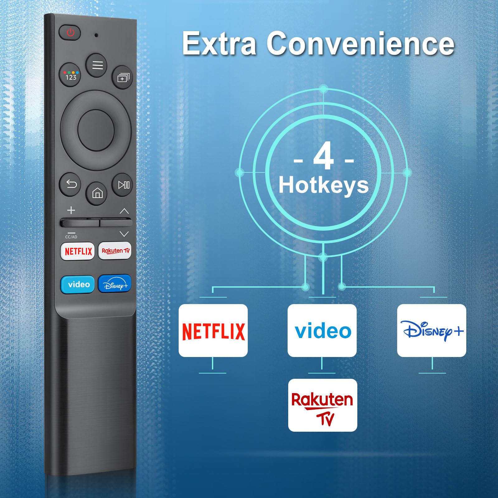 Telecomando Universale per Samsung Smart TV, Telecomando a Infrarossi Samsung di Ultima Generazione con Pulsanti di Scelta Rapida