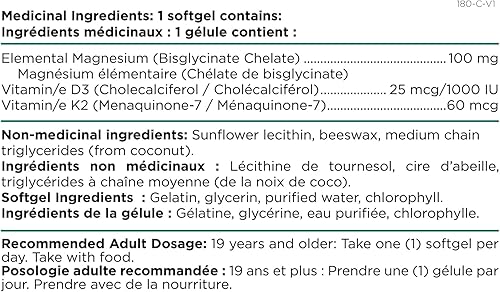 Miniatura 2 de EasyMag Bisglicinato de Magnesio, 60 cápsulas blandas