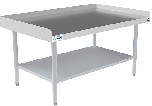 Vista 8 de KoolMore EQT-163048 - Soporte de acero inoxidable para equipos comerciales de calibre 16, 30 x 48 con estante inferior