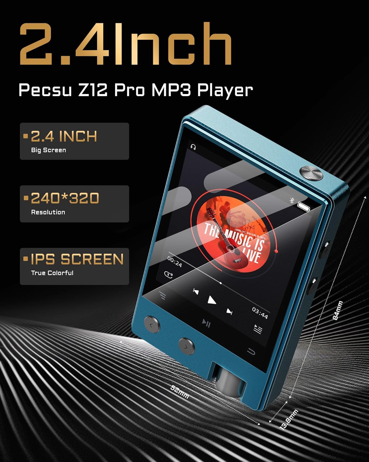 Amazon.com: 64GB PECUS MP3 Player with Bluetooth,HiFi Lossless DSD