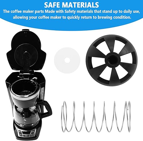 Miniatura 6 de Kit de tapón con resorte inferior para máquina de café, para Black+Decker Mr. Coffee Hamilton, número de piezas 990117900 990237500, paquete de 2