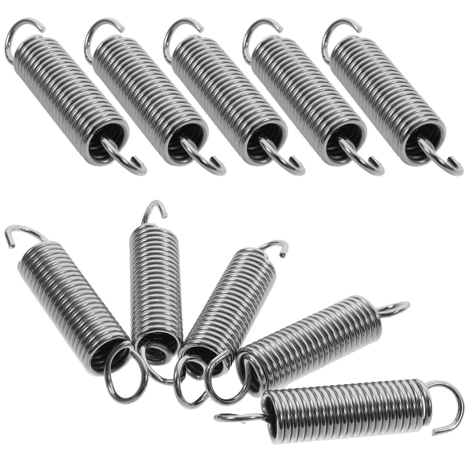 ROMISBABA 10pcs Stainless Steel Replacement Springs for Long Reach Pruners, Garden Clippers Spring Parts for Tree Loppers and High Branch Shears, Sturdy Pruning Shears Coil Accessories