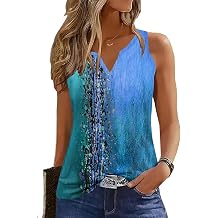 Tank Tops for Women Summer Tops Casual Button Down Shirts Loose Fit