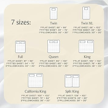 LuxClub 6 PC Sheet Set Bamboo Sheets Deep Pockets 18