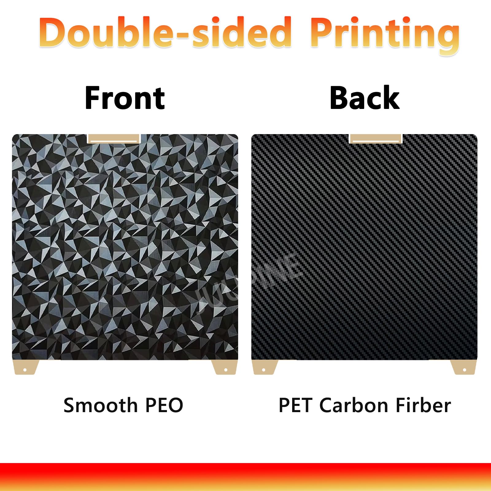 Pour plaque de construction Creality K2 Plus, 370 x 370 mm, lit imprimé PEO-PET texturé, magnétique, flexible et lisse, acier à ressort amovible, imprimante 3D