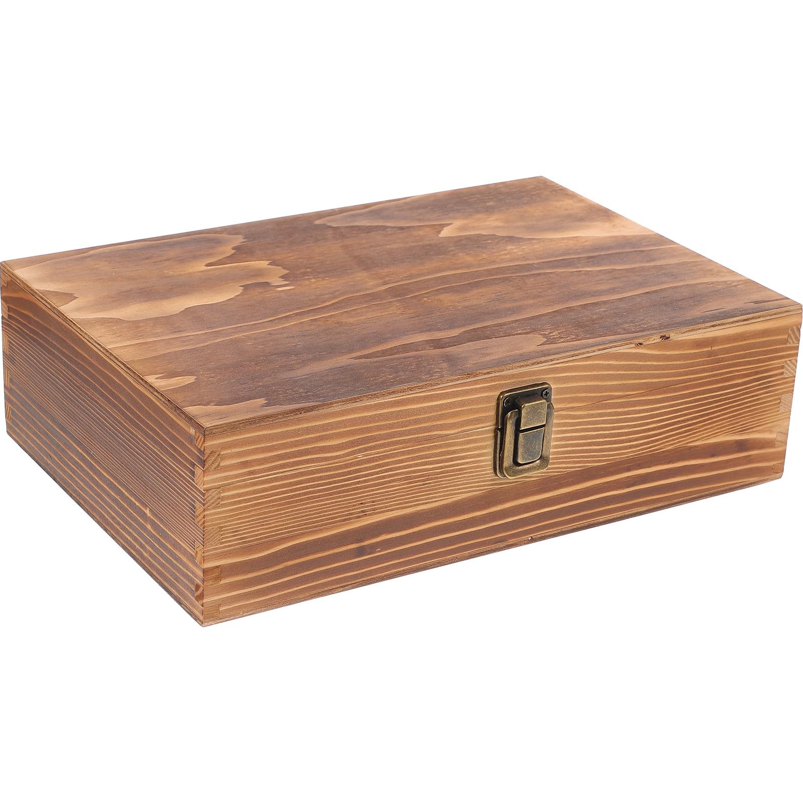 Boîte de rangement multifonctionnelle en bois élégante pour la maison