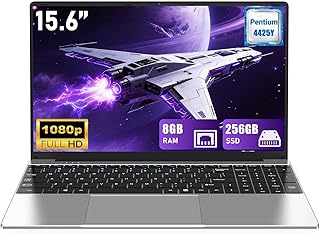 FUNYET Laptop, 2026 Win11 15.6 Inch Laptop, 8GB RAM 256GB SSD, Laptop Pentium Gold 4425Y, IPS FHD 1920 x 1080 Notebook, 18…