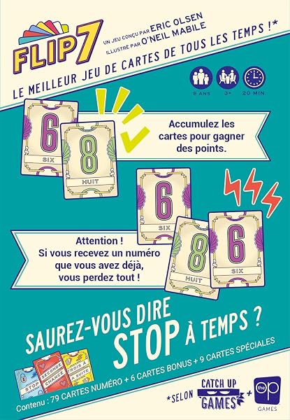 Catch Up Games- Flip 7 Jeu de société, CAT100FL - 2