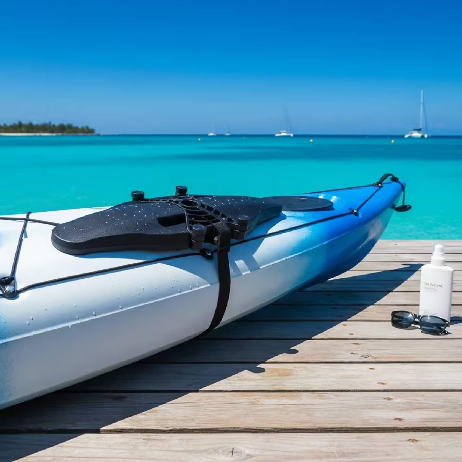 Supporto Motore Kayak Supporto Motore Elettrico Staffa Fissa Staffa Motore Fuoribordo in PVC PP Resistente all’Acqua Adatto per Pesca Campeggio
