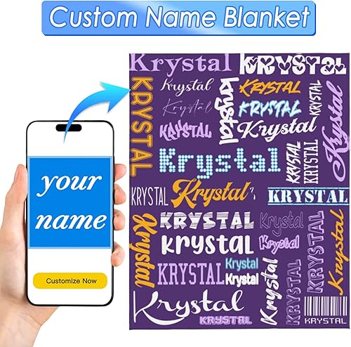 Miniatura 3 de DarkCark Manta personalizada manta personalizada para bebé manta con nombre para niños manta personalizada para adultos niñas y niños regalo de