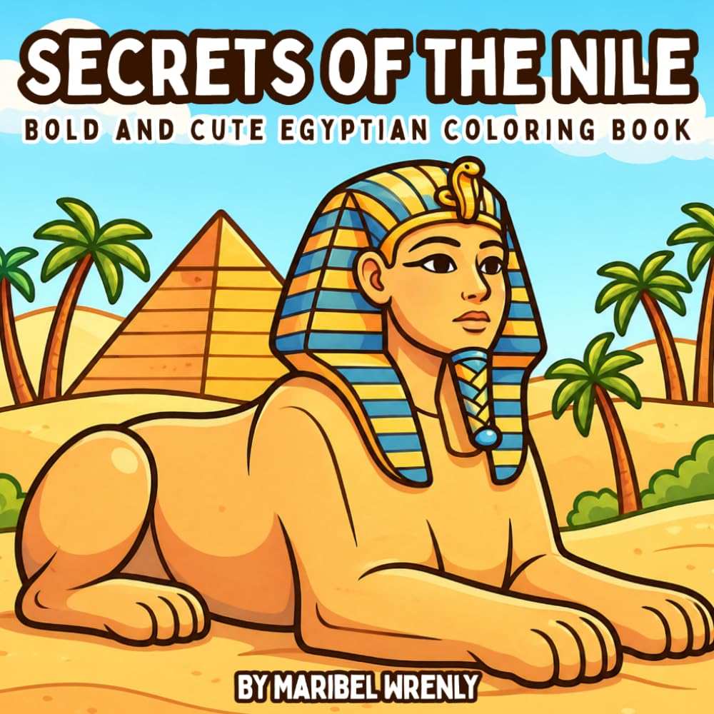 Secrets of the Nile: A Bold and Cute Ancient Egypt Coloring Book for all ages