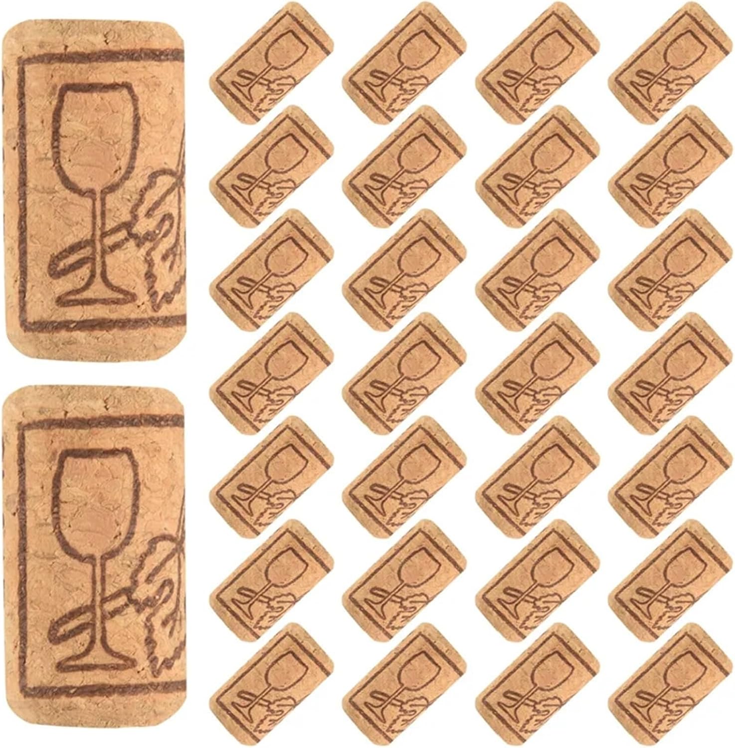 Natural Wood Wine Corks 60Pcs Wine Corks Wooden Cork Bottles Decoration