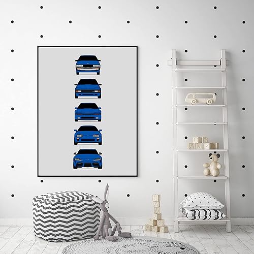 Vista 36 de Handmade Poster compatible with Toyota Supra Generations and Print of Toyota Supra - White, 8x10" Satin Print (Unframed) - Gift for Car Enthusiast