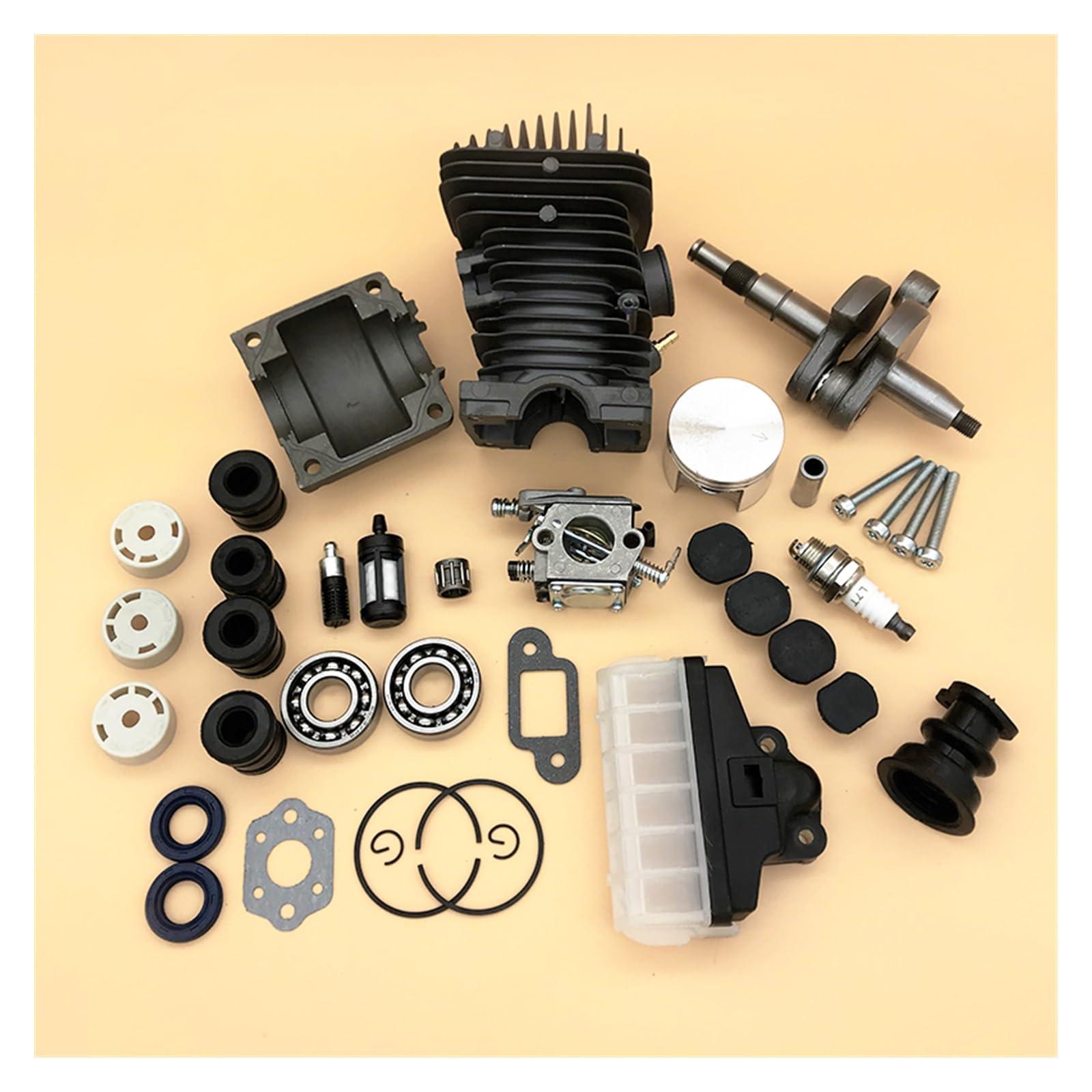 42.5 MM części do pił łańcuchowych zespół silnika silnika cylinder tłokowy gaźnik do Stihl MS250 MS230 025 023 MS 250 230 części zamienne