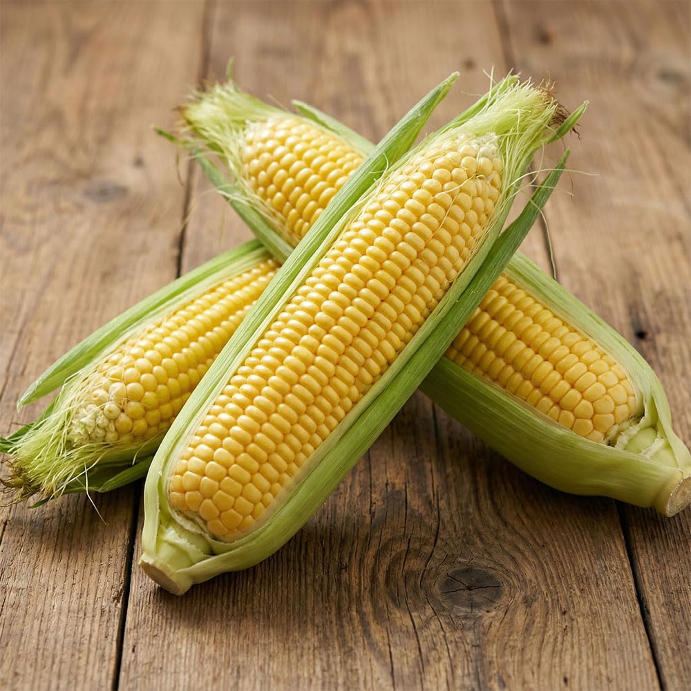 Sweet Corn Seeds – Zuccherino Heritage Variety – Extra Sweet Yellow Cobs – High Yield, Easy to Grow Vegetable Seeds for Garden & Allotment