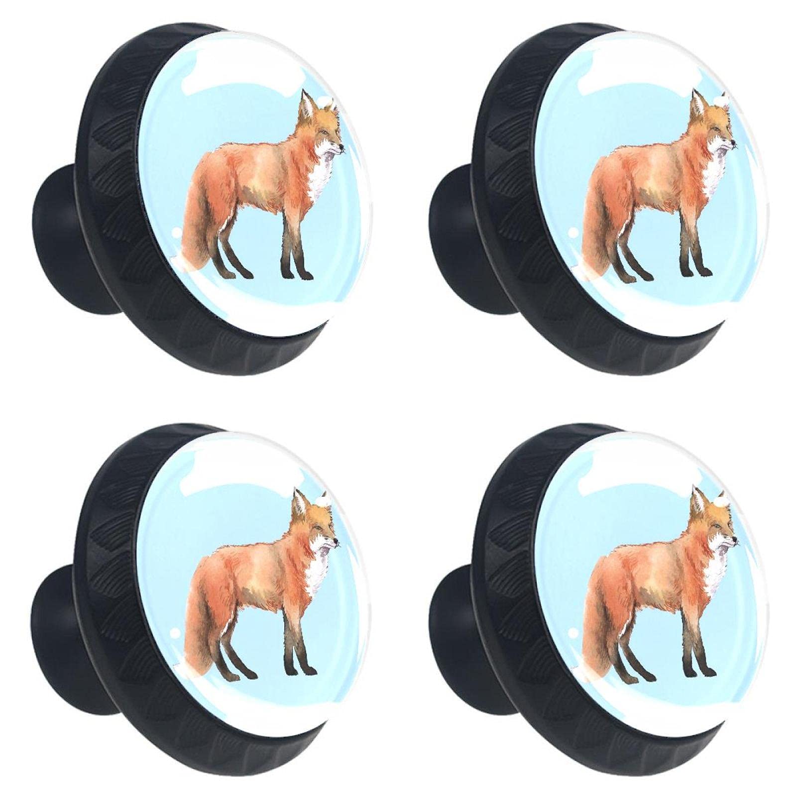Boutons de tiroir aquarelle en cristal de 30 mm au design artistique unique