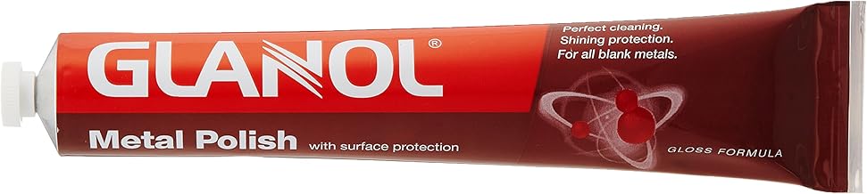 Glanol Cleaner Metal Polish Abrasive 3.4 fl oz (100 ml)