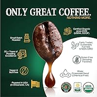 Vista 4 de The Bean Organic Coffee Company Café procesado en agua descafeinado Le Bean, tostado francés intenso, café molido, bolsa de 16 onzas, Café Molido