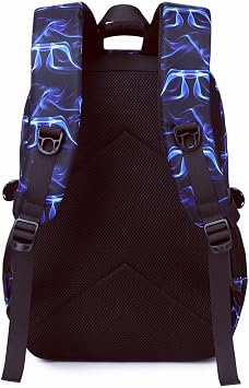 School Backpacks Teenagers Child Backpack Big Kids Youth School Backpack School Institute, 1 - Football Blue, Classic