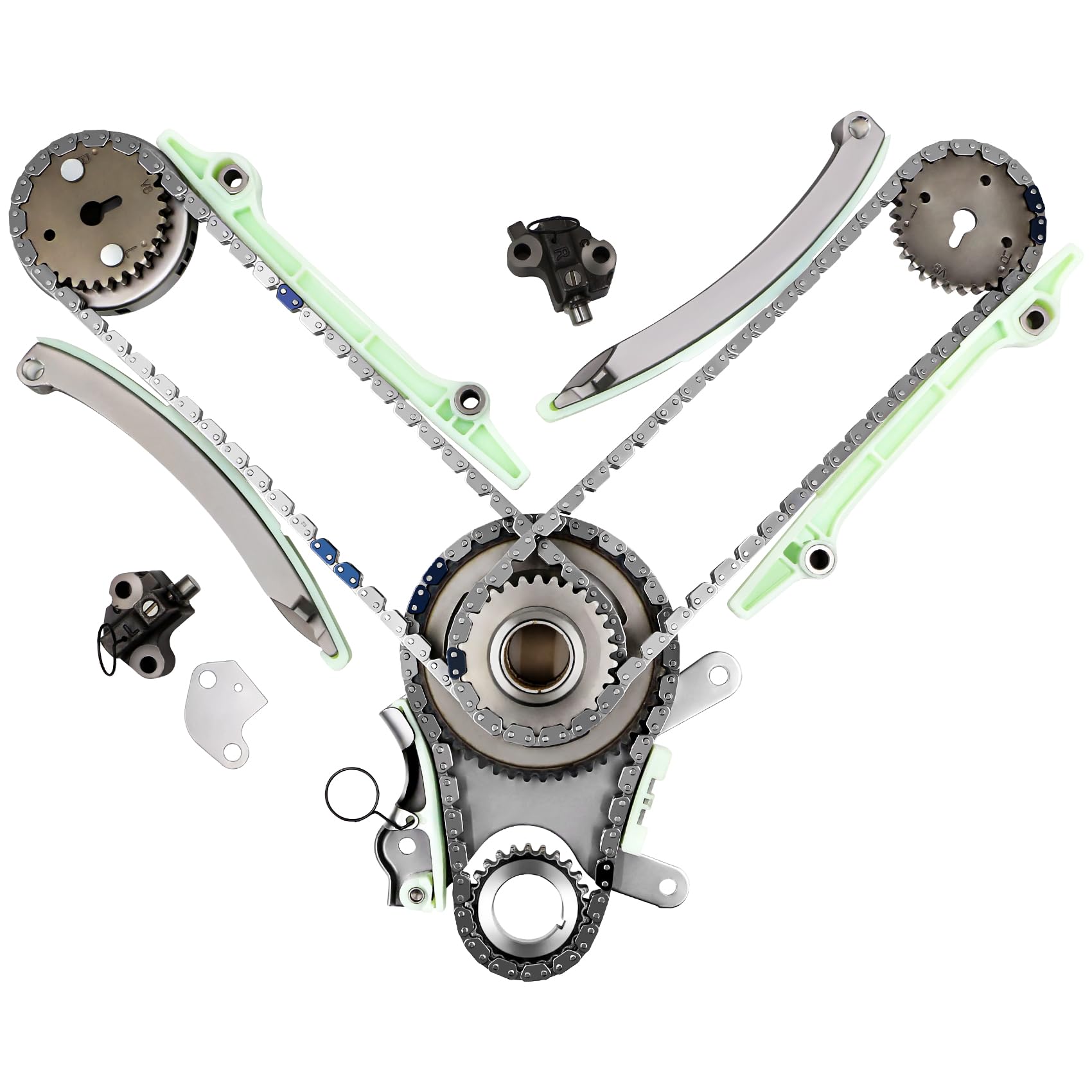 Photo 1 of 4.7 Timing Chain Kit W/Sprocket 9-0393SX Fits 2002-2008 Dodge RAM Dakota Durango, Jeep Grand Cherokee Commander, Mitsubishi Raider V8 Engine Oe# 53020778 Cadena De Tiempo Kit