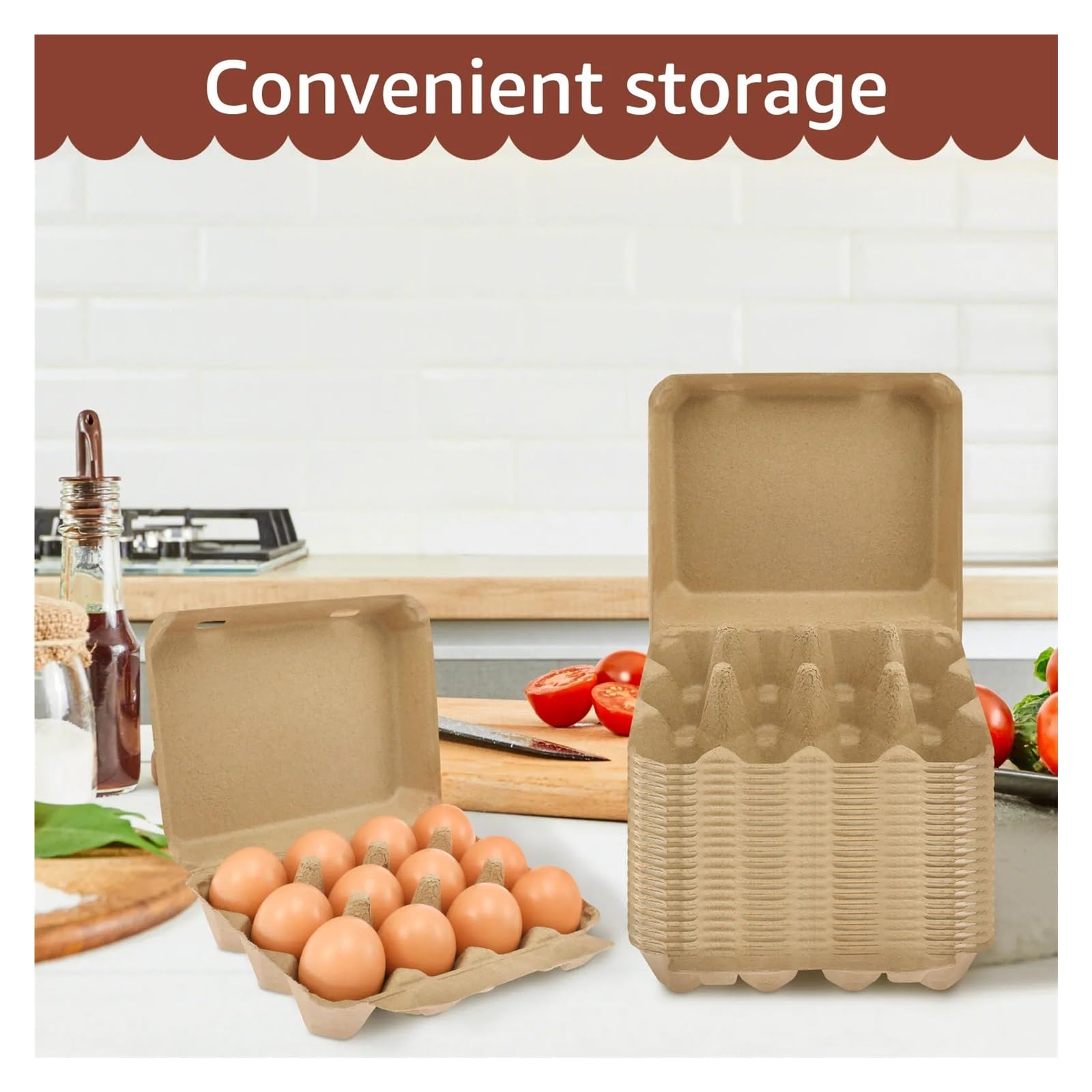 Cartón De Huevos, Caja De Almacenamiento De Huevos Multiusos for El Hogar