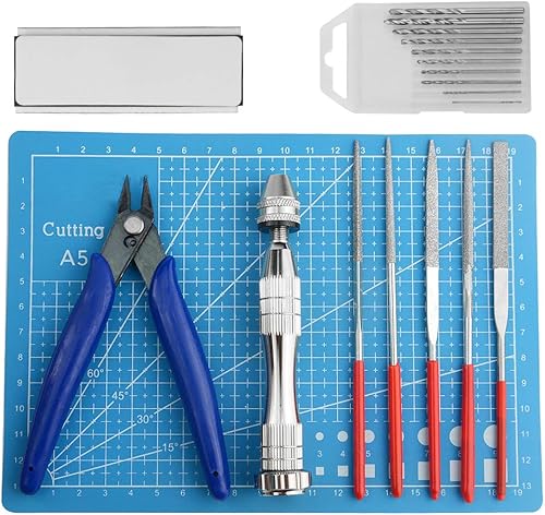 Miniatura 2 de XINGYHENG - Juego de 50 herramientas básicas para modelar modelos de manualidades, kit de herramientas de construcción para modelo, montaje de