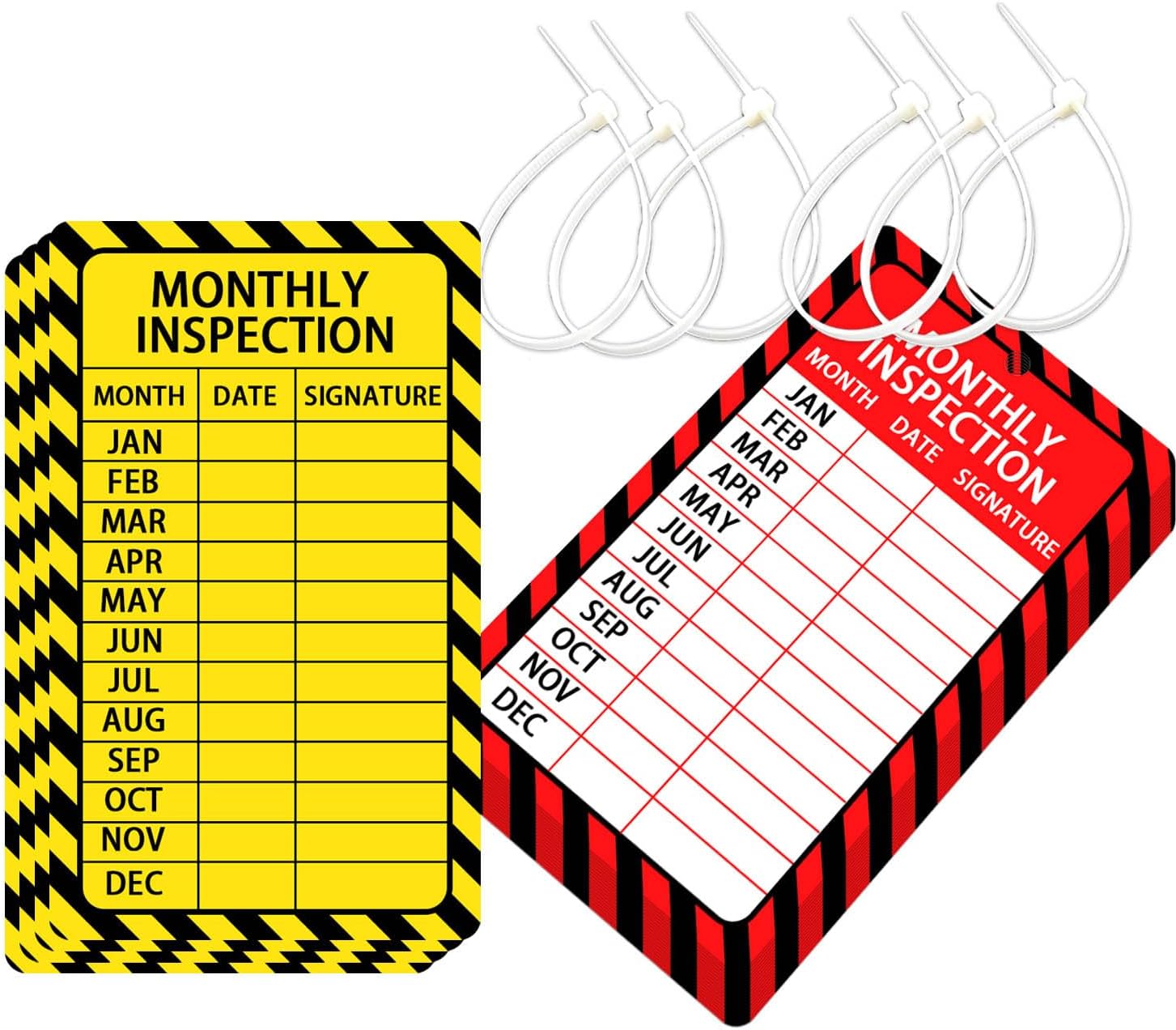 Amazon.com: Safety Monthly Inspection Record Sticker and Fire ...